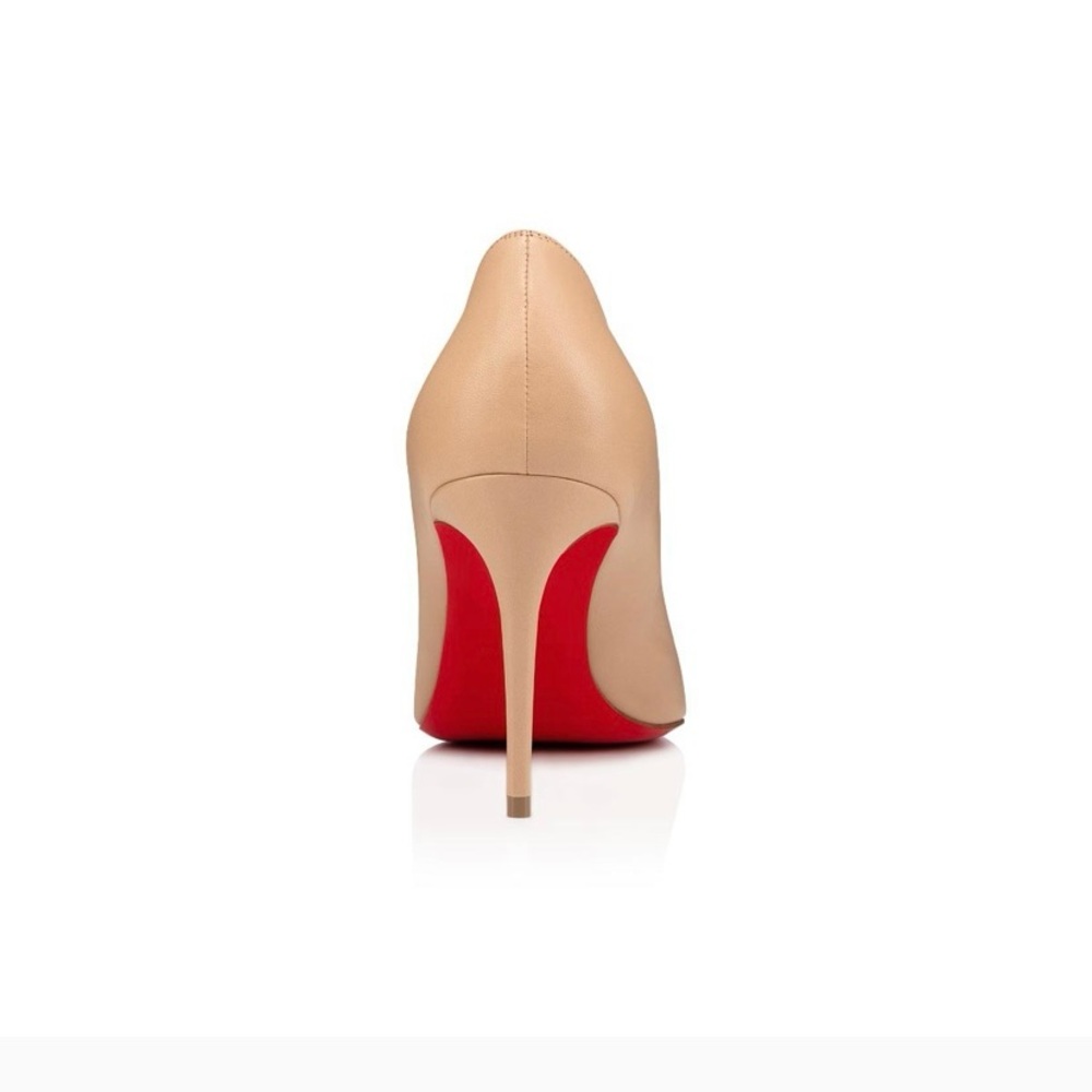 Elegant Tan and Red Women's Heels